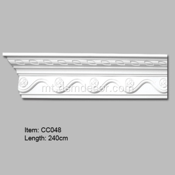 Molding dekorattiv tal-Giruni tal-Polyurethane